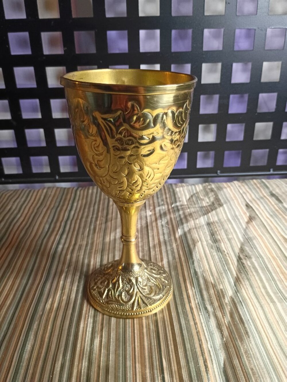 solid brass goblet - Picture 2 of 8